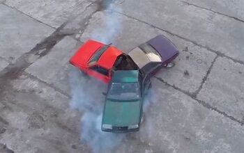 Here's a Fidget Spinner Made Out of Cars, Because Russia