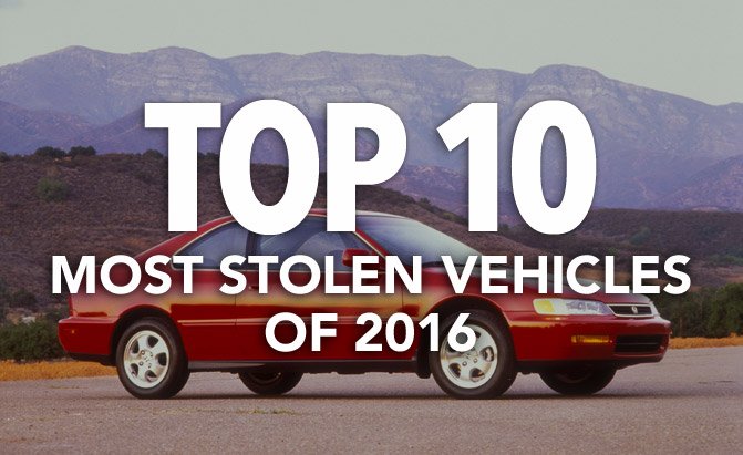 Top 10 Most Stolen Vehicles in the US in 2016