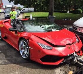 Someone Crashed a Rental Lamborghini Huracan Spyder