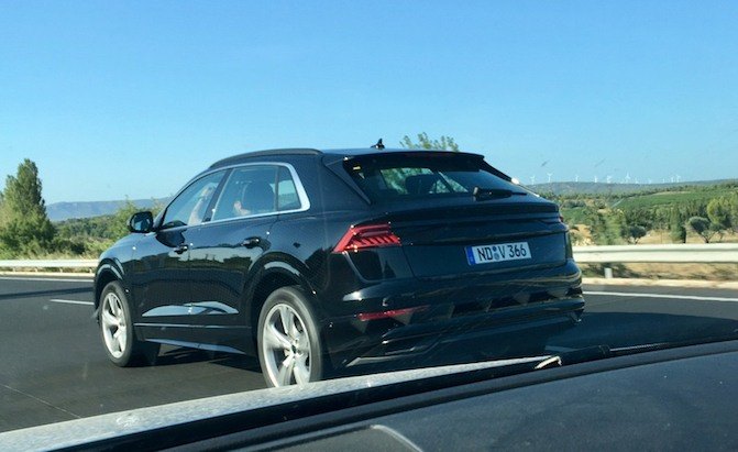Production Audi Q8 Spotted Completely Uncovered