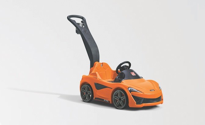 McLaren 570S Spider Push Car is for the Suavest Kid on the Playground