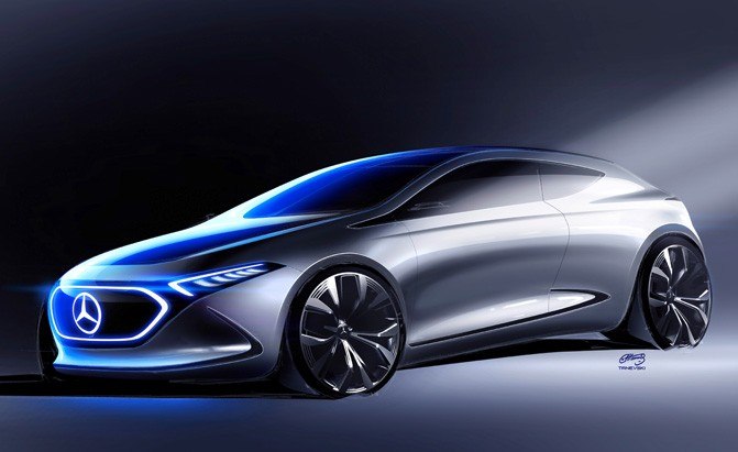 Mercedes Teases Its Compact Electric Hatch Again