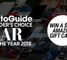 Vote for AutoGuide.com's 2018 Reader's Choice Car of the Year to Win a $500 Amazon Gift Card