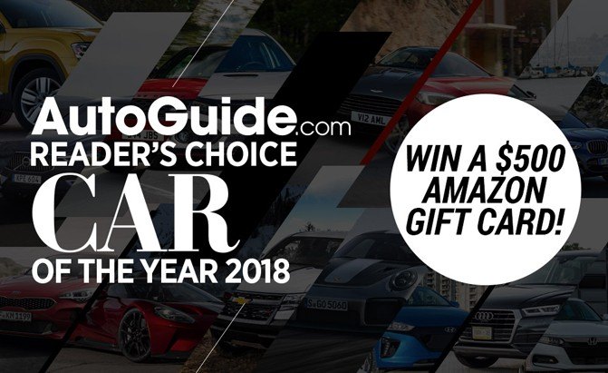Vote for AutoGuide.com's 2018 Reader's Choice Car of the Year to Win a $500 Amazon Gift Card
