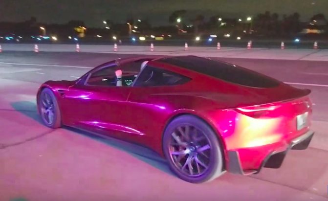 watch the new tesla roadster accelerate and go into plaid