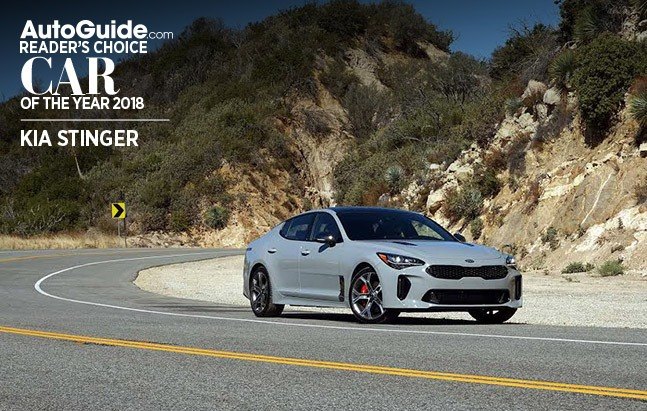 Kia Stinger Wins 2018 AutoGuide.com Reader's Choice Car of the Year Award