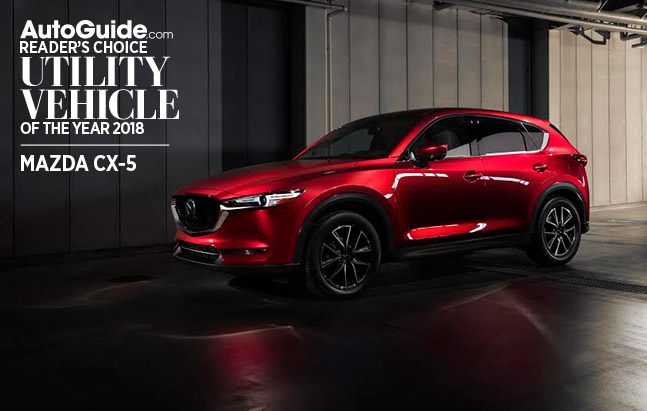 Mazda CX-5 Wins 2018 AutoGuide.com Reader's Choice Utility Vehicle of the Year Award