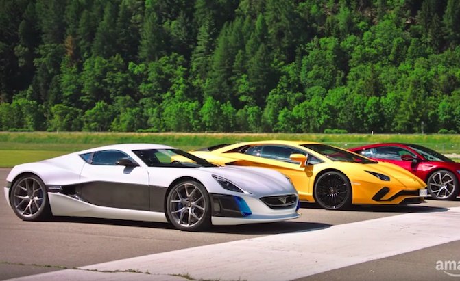 Watch Richard Hammond Drag Race a Rimac Against an Aventador and an NSX ...