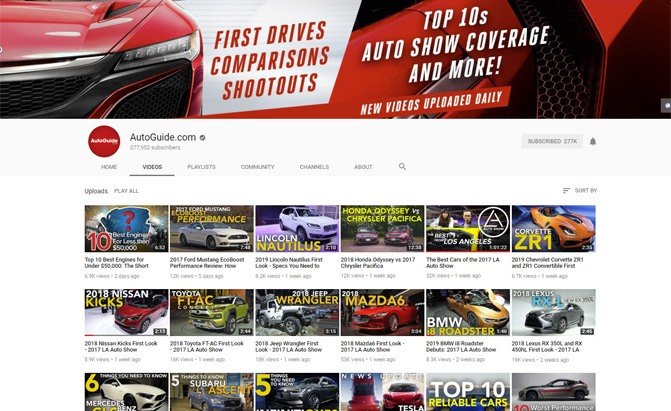Top 10 Most Popular AutoGuide.com Videos of 2017