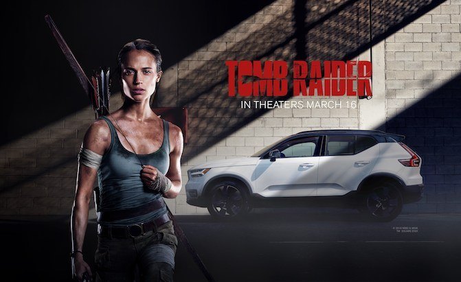 Volvo XC40 Will Be Lara Croft's Ride in Tomb Raider