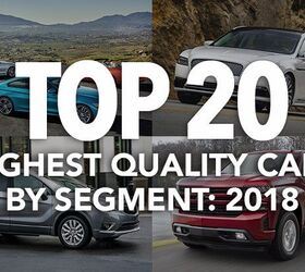 top 20 highest quality cars by segment 2018