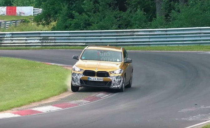 potential bmw x2 m35i prototype rips up the nurburgring