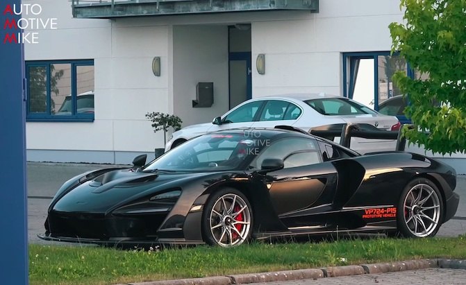mclaren senna filmed on the nurburgring is it going for a lap record