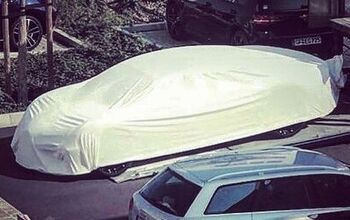 Possible Four Door Bugatti Spotted Hiding Under Wraps