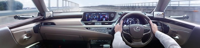 2019 lexus es will be the first car with digital side mirrors