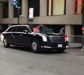 trump s presidential limo hits the streets in new york city