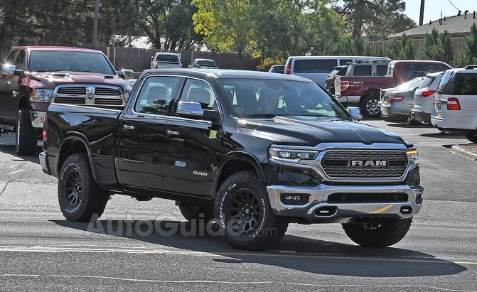 ram rebel tr mule spied with possible 7 0l v8