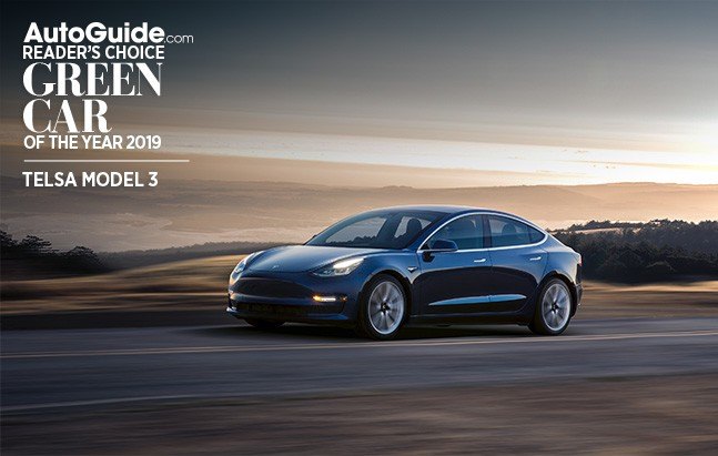 tesla model 3 voted as autoguide com 2019 reader s choice green car of the year