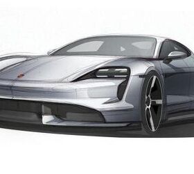 Porsche Taycan Sketch Teases Production Model, Launch Date Confirmed