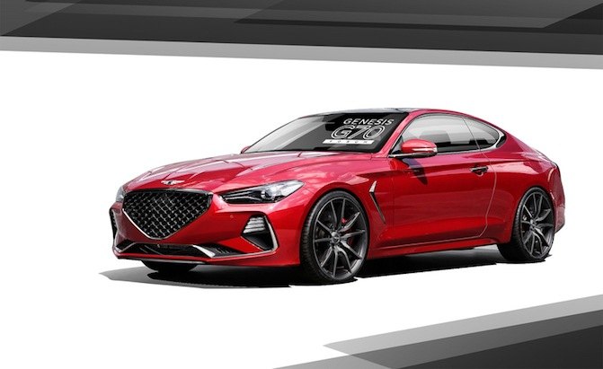 Genesis G70 Coupe Rendering Has Us Desperate For The Real Thing