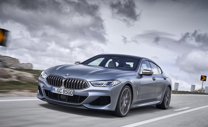 bmw 8 series gran coupe is a party in the back