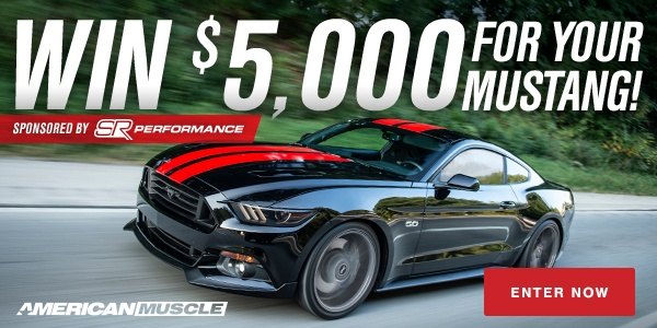 win 5 000 in parts for your mustang from sr performance and americanmuscle com
