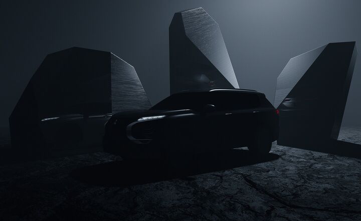 2022 Mitsubishi Outlander Squints From the Shadows in Latest Teaser