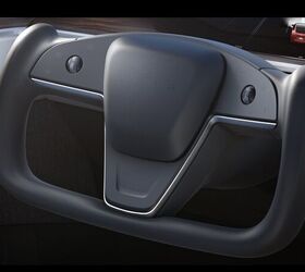 2021 tesla model s gets more power revamped interior and bizarre steering wheel