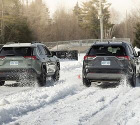 drag racing a sienna against a supra in the snow is a teachable moment
