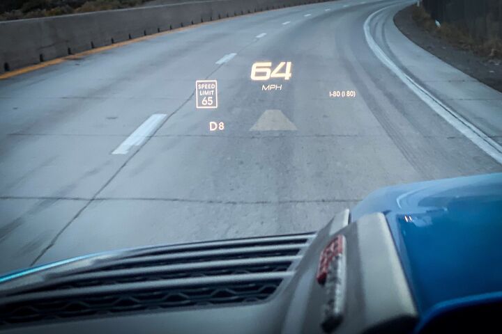 Ram with Uconnect 5 Heads Up Display HUD.
