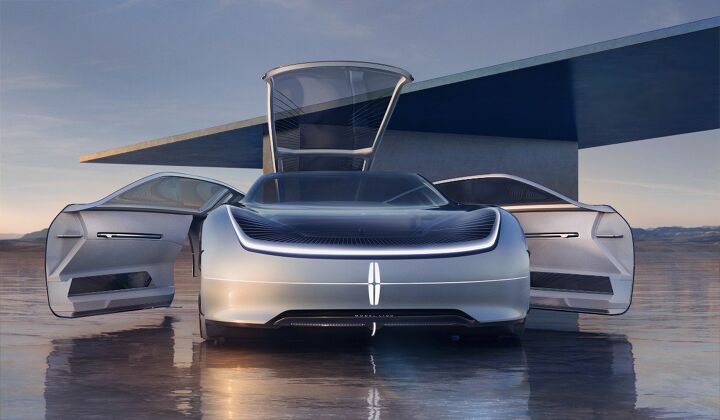 the lincoln l100 concept makes a futuristic debut at pebble beach
