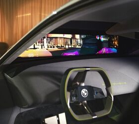 video bmw i vision dee is a technicolor dream car with a full windshield hud