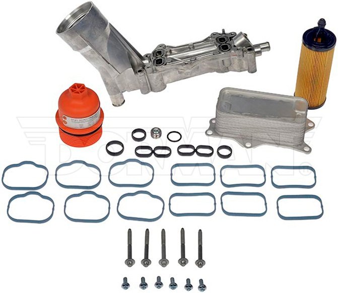 dorman s aluminum oil filter housing for pentastar engines is the last one you ll