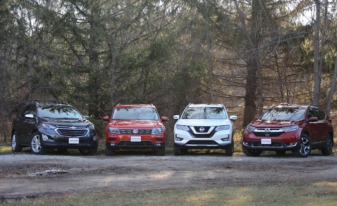 4 Crossover Comparison: 2018 Honda CR-V Vs Nissan Rogue Vs VW Tiguan Vs Chevrolet Equinox