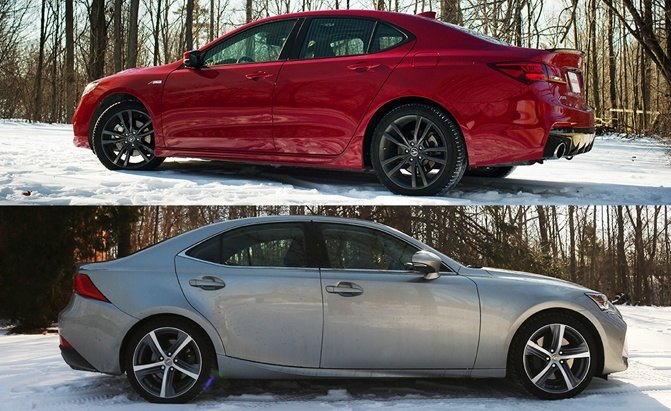 2018 Lexus IS Vs Acura TLX Comparison