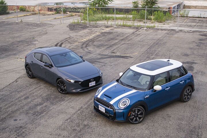 mini cooper s vs mazda 3 turbo comparison little ish bundles of joy