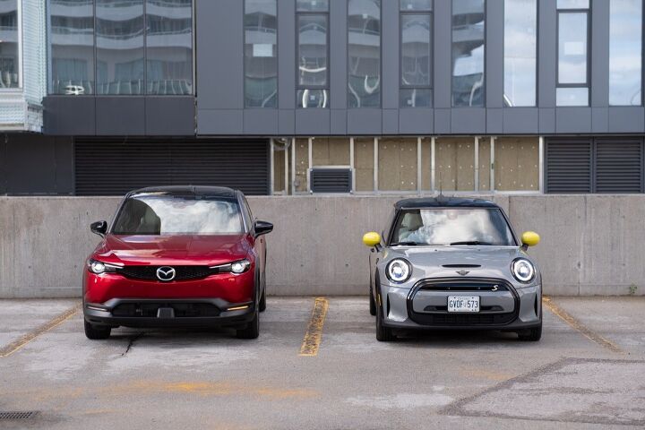 mazda mx 30 vs mini cooper s e comparison big style small range