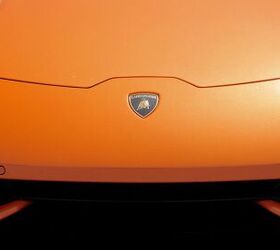Orange Lamborghini Huracan Performante Side View Stock Footage