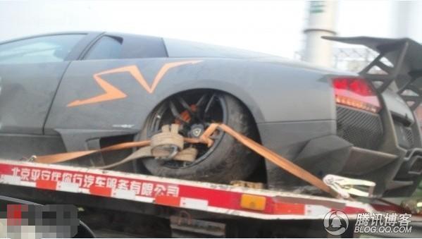 owner wrecks one of 10 lp670 4 sv china edition lamborghini murcielagos