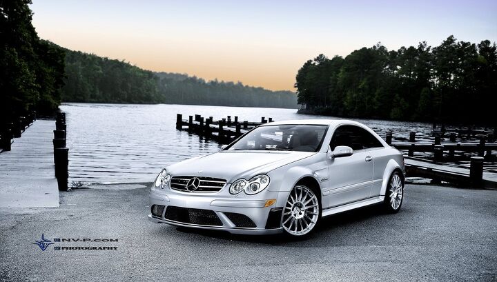 matte silver mercedes benz clk63 amg black series profiled in stunning photo shoot