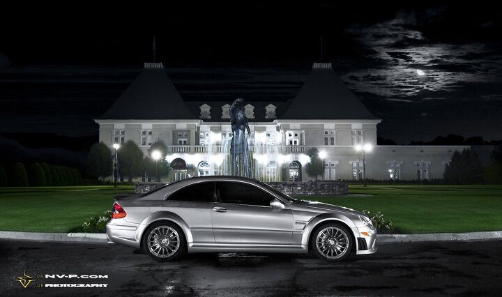 matte silver mercedes benz clk63 amg black series profiled in stunning photo shoot