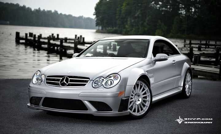 matte silver mercedes benz clk63 amg black series profiled in stunning photo shoot