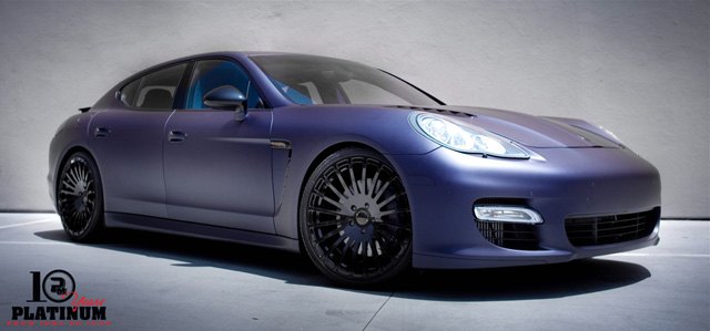 platinum motorsport builds matte blue porsche panamera