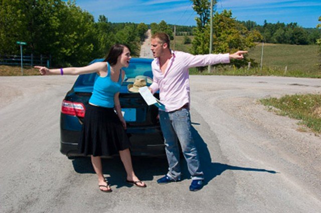 survey finds most in car fights caused by directions