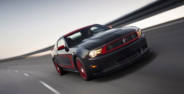 2012 Ford Mustang Boss 302 Laguna Seca: The limited-edition 2012 Mustang Boss 302 Laguna Seca takes the Boss spirit even further, resulting in a race-ready version of the Mustang. (08/13/2010)