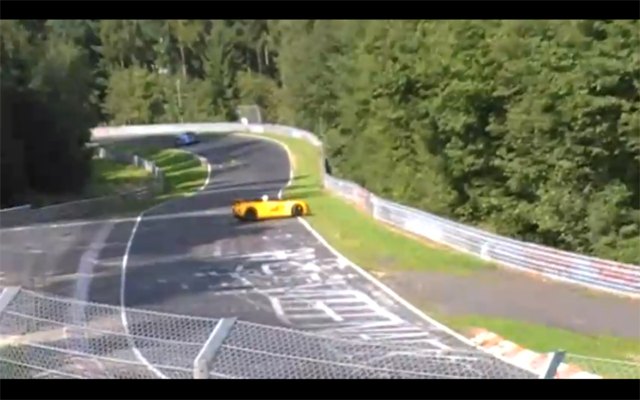 lotus 2 eleven suffers brutal crash at the nrburgring video