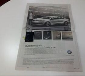 volkswagen incorporates clever audio ad in newspaper