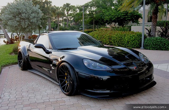zr6x extreme widebody corvette body kit delivers c6 r style for the street