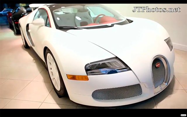 Matte White Bugatti Veyron Grand Sport on Display in Beverly Hills [Video]