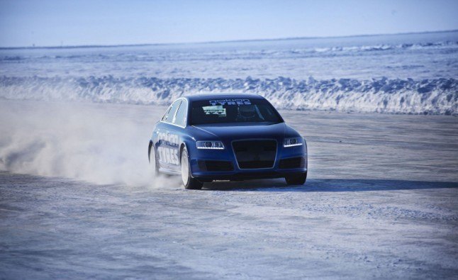 Nokian Tires Set New Ice Speed Record: Audi Bests Bentley